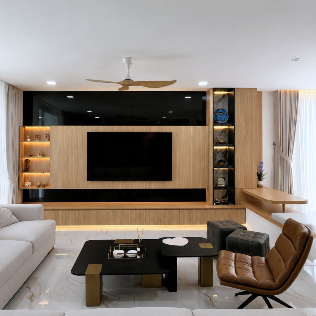 Custom TV Cabinet Design by Ji Build
