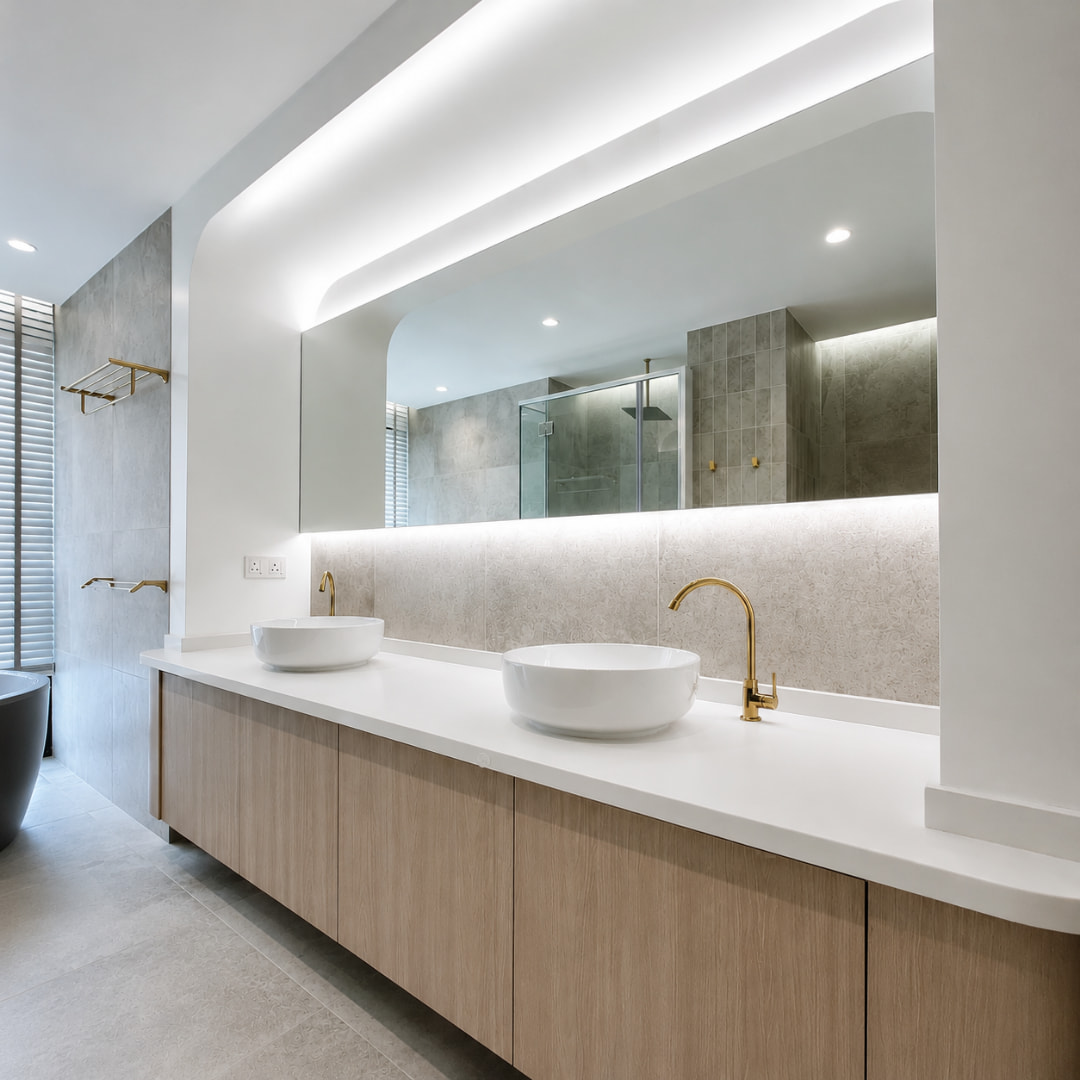 Custom Bathroom & Vanity Design by Ji Build