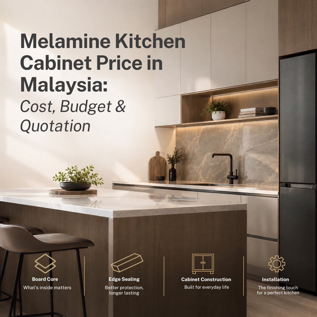 Melamine Kitchen Cabinet Price in Malaysia