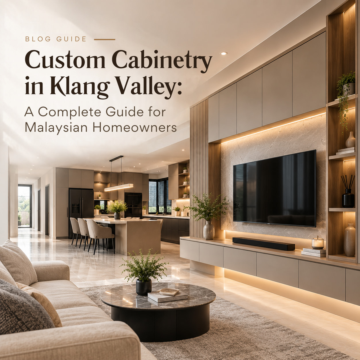 Custom cabinetry design for a Malaysian home by Ji Build